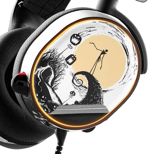Disney The Nightmare Before Christmas Jack on Spiral Hill Art SteelSeries Arctis 3 Skin